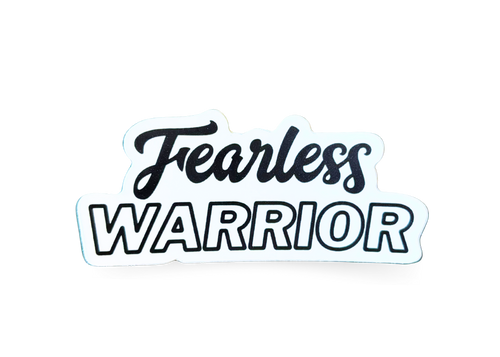 Fearless Warrior - 3x1 inch