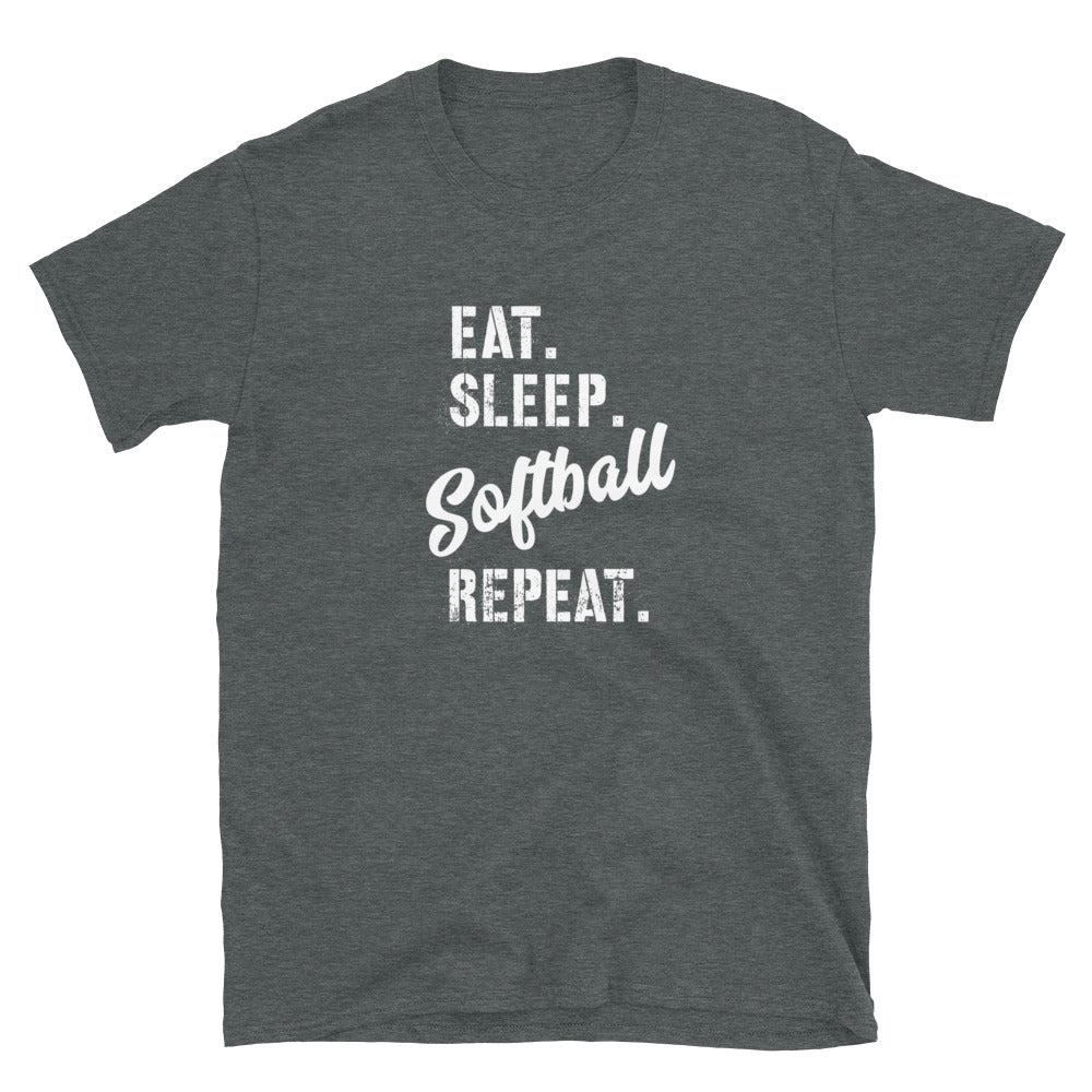 Eat Sleep Softball Repeat Softball T-Shirt Eat Sleep Softball Repeat Softball T-Shirt